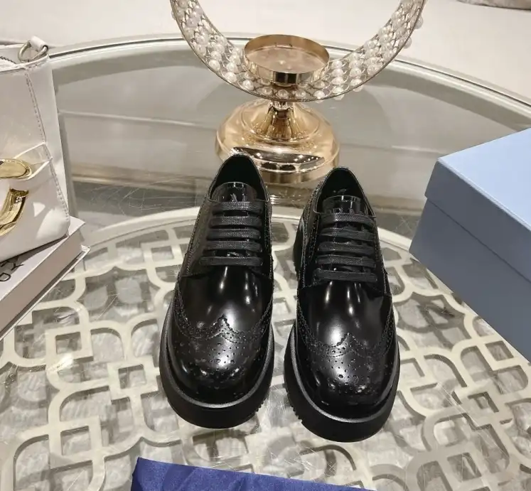 hype Prada Leather Shoes