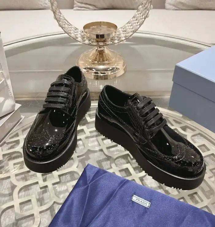 hype Prada Leather Shoes