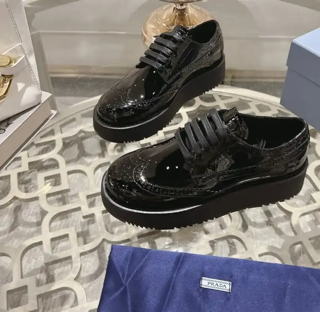 hype Prada Leather Shoes