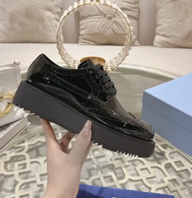 hype Prada Leather Shoes