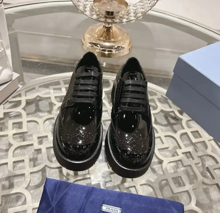 hype Prada Leather Shoes