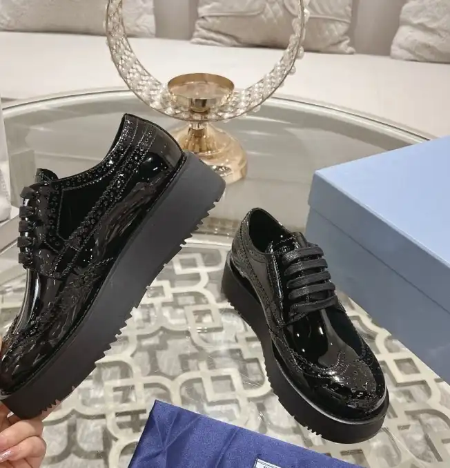 hype Prada Leather Shoes