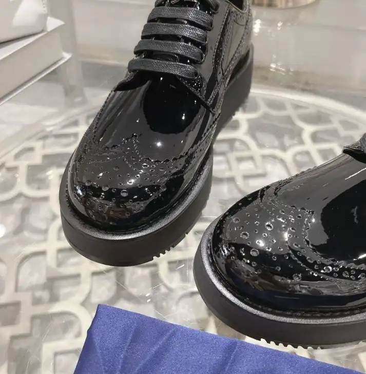 hype Prada Leather Shoes