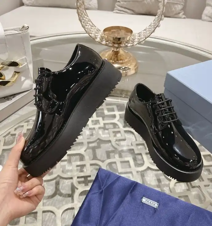 hype Prada Leather Shoes