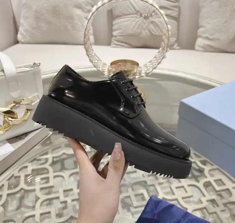 hype Prada Leather Shoes