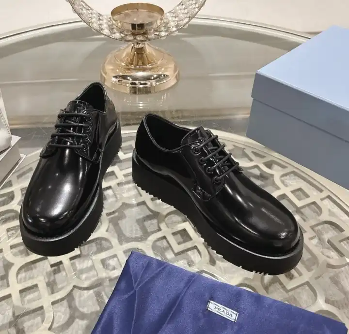 hype Prada Leather Shoes