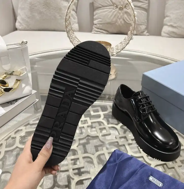 hype Prada Leather Shoes