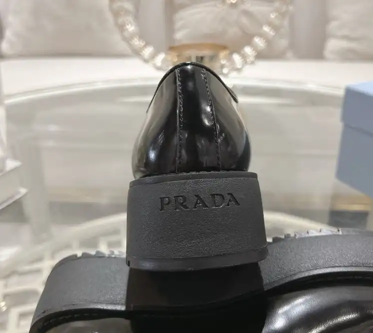 hype Prada Leather Shoes