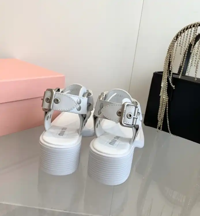 hype Miu Miu Sandals