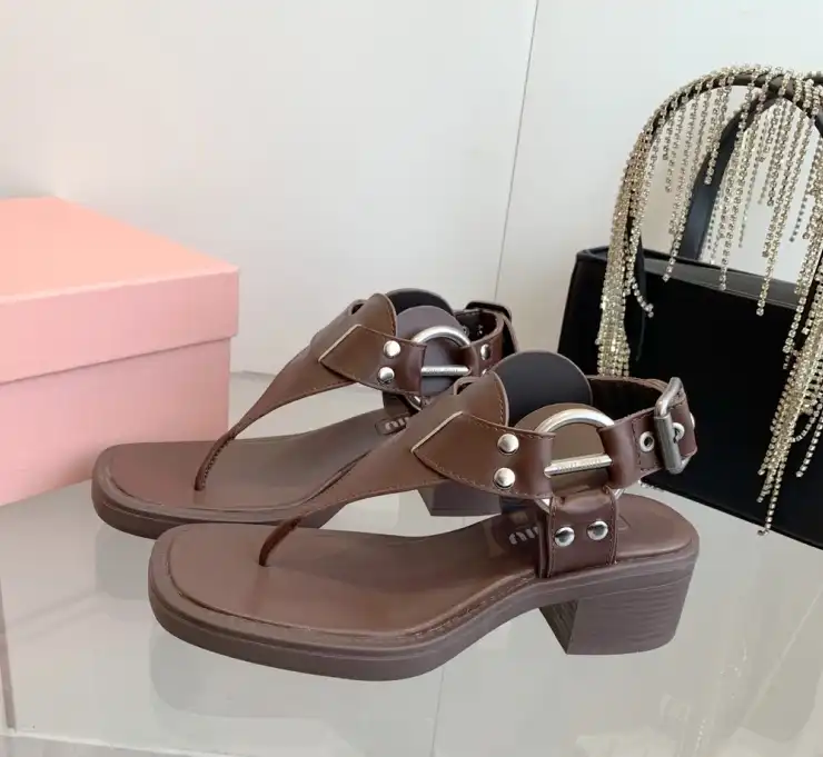 hype Miu Miu Sandals