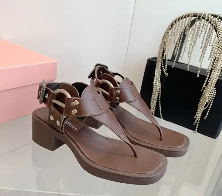 hype Miu Miu Sandals