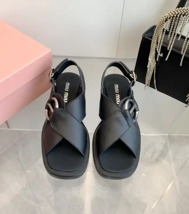 hype Miu Miu Sandals