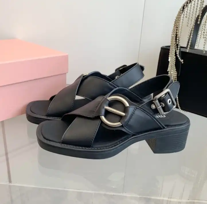 hype Miu Miu Sandals