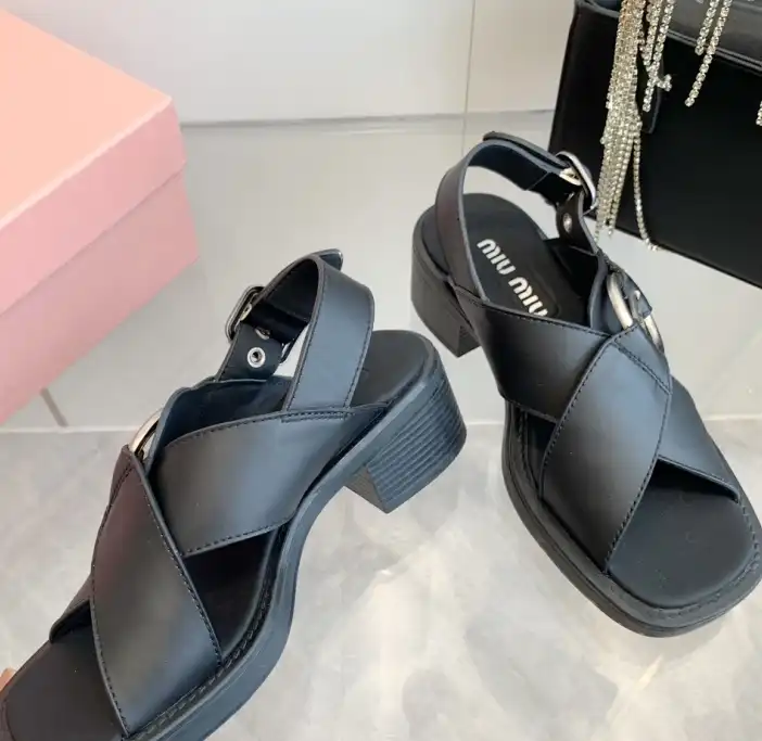 hype Miu Miu Sandals