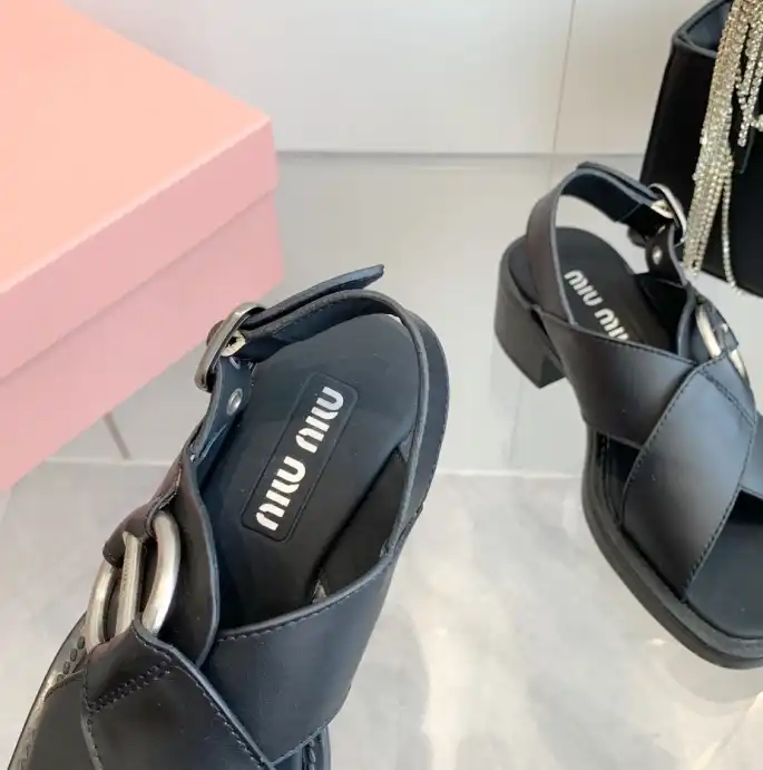 hype Miu Miu Sandals