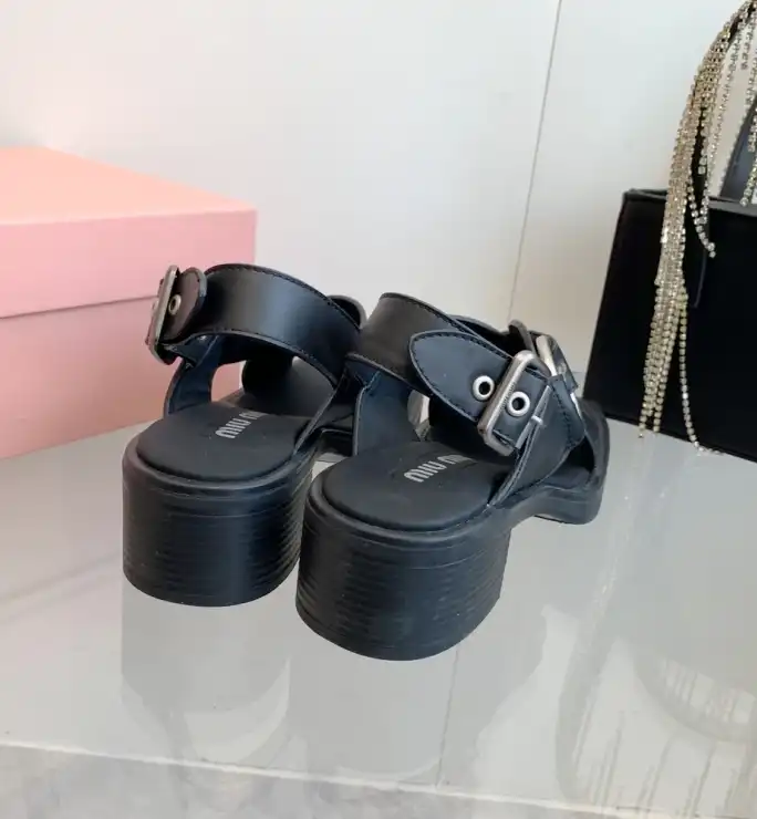 hype Miu Miu Sandals