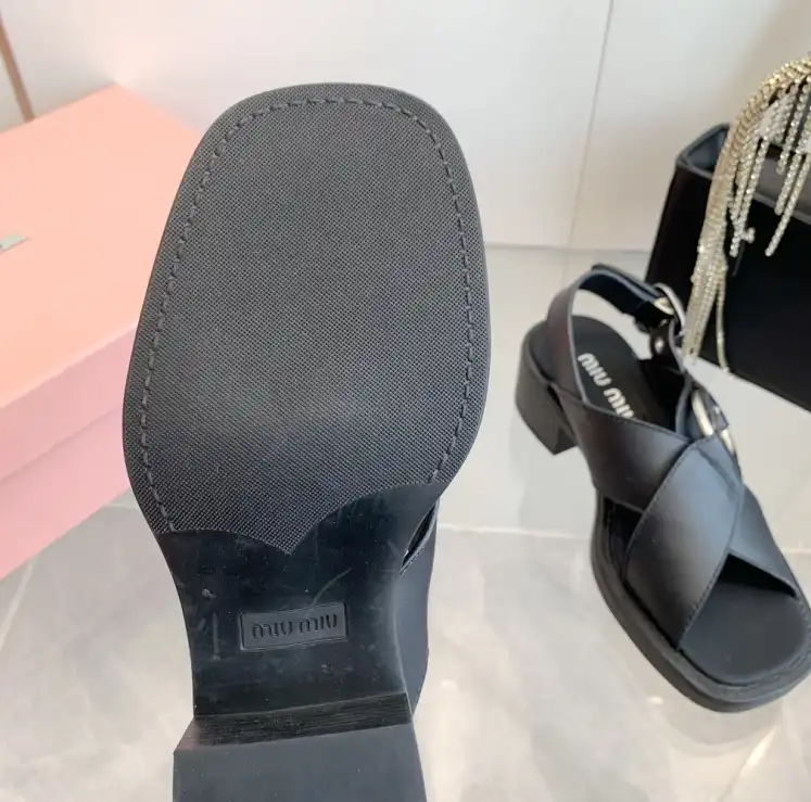 hype Miu Miu Sandals