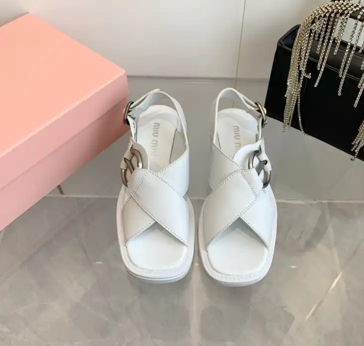 hype Miu Miu Sandals