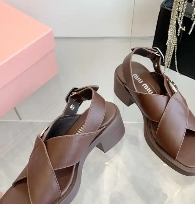 hype Miu Miu Sandals