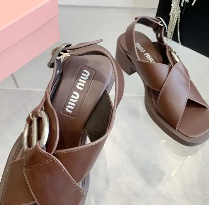 hype Miu Miu Sandals