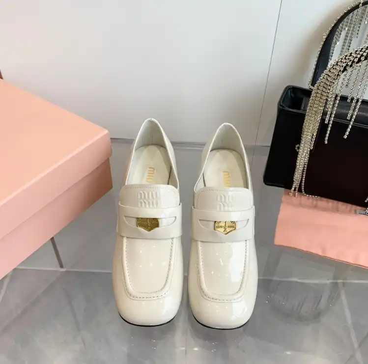 hype Miu Miu Leather Shoes