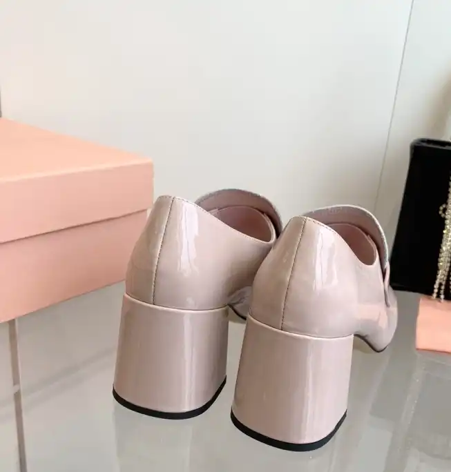 hype Miu Miu Leather Shoes