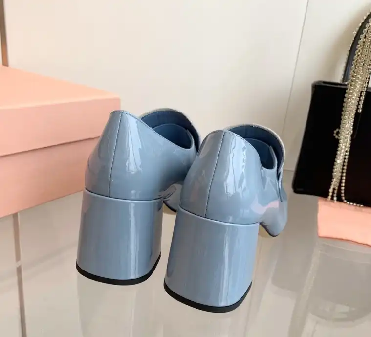 hype Miu Miu Leather Shoes