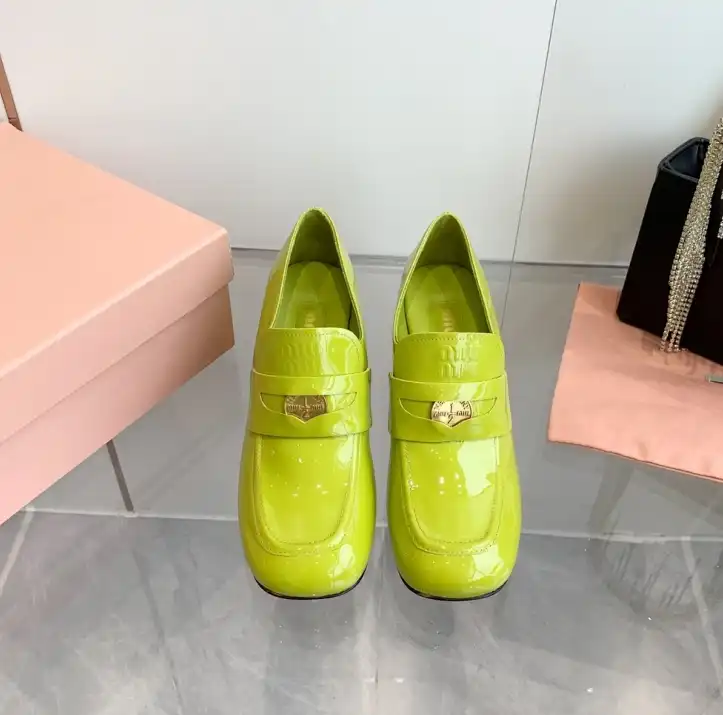 hype Miu Miu Leather Shoes