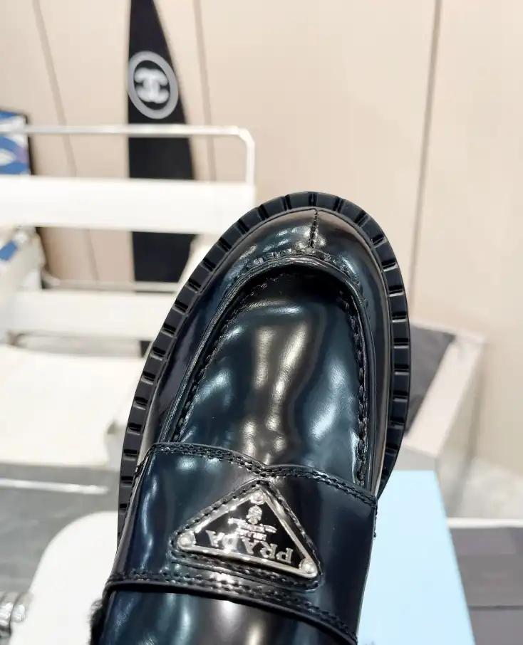 hype Prada Leather Shoes