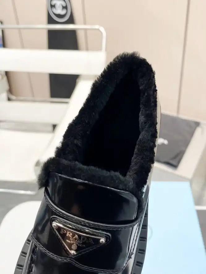 hype Prada Leather Shoes