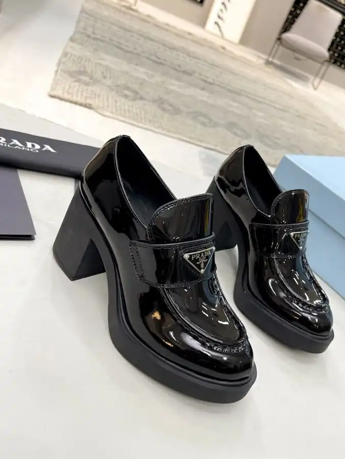 hype Prada Leather Shoes