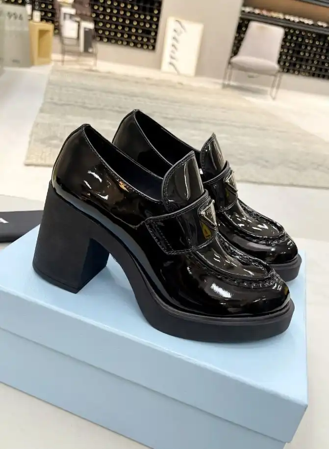 hype Prada Leather Shoes