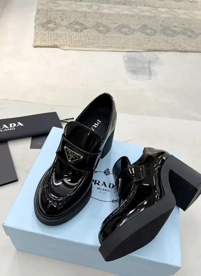 hype Prada Leather Shoes