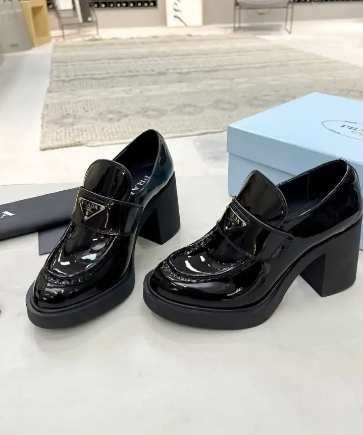 hype Prada Leather Shoes