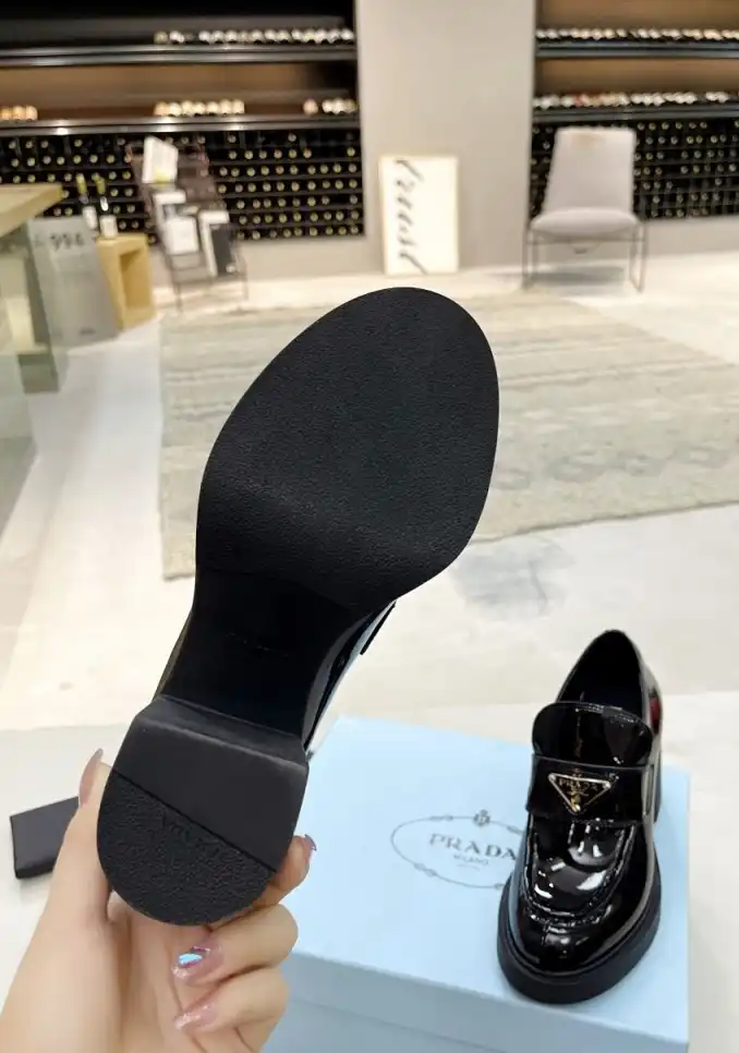 hype Prada Leather Shoes