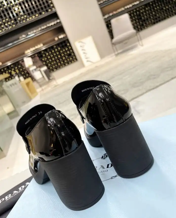 hype Prada Leather Shoes