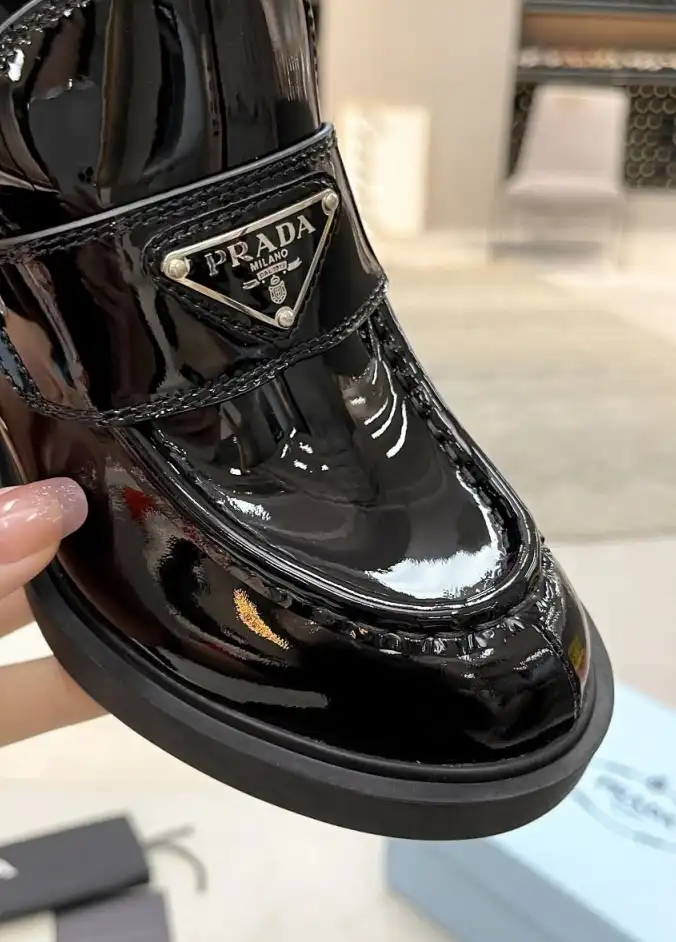 hype Prada Leather Shoes