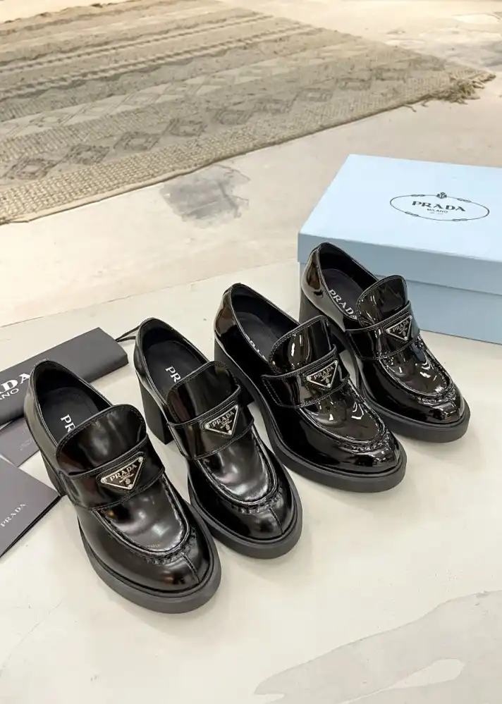 hype Prada Leather Shoes