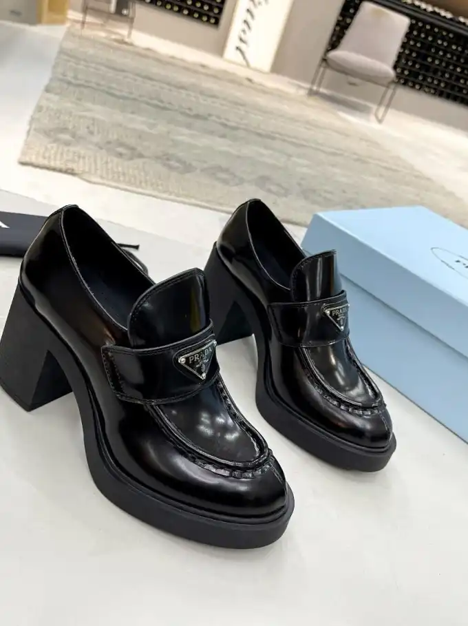 hype Prada Leather Shoes