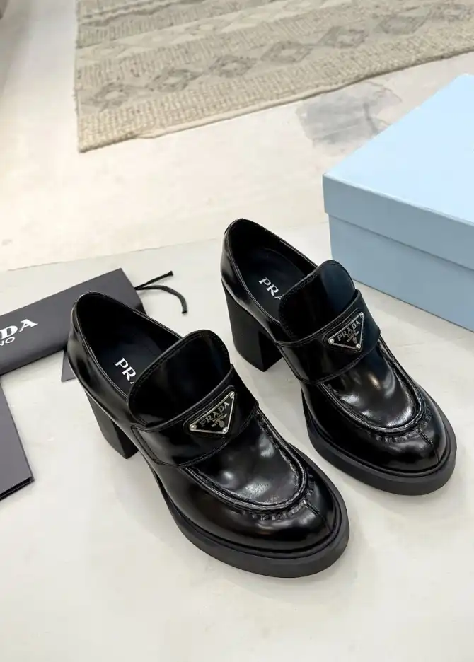 hype Prada Leather Shoes