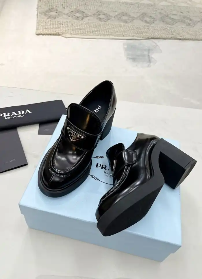 hype Prada Leather Shoes