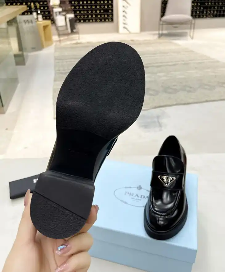 hype Prada Leather Shoes