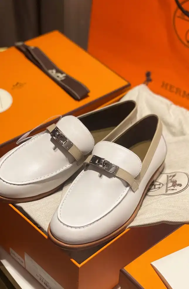 hype Hermes Leather Shoes