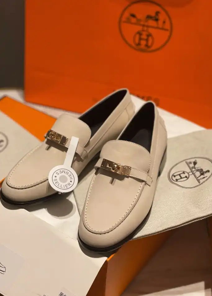 hype Hermes Leather Shoes