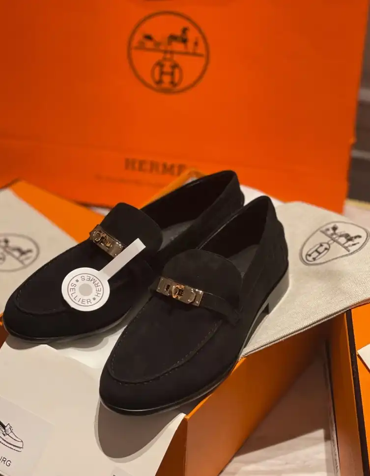 hype Hermes Leather Shoes