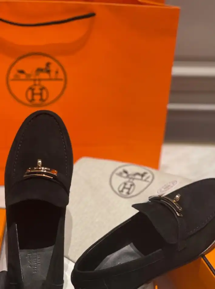 hype Hermes Leather Shoes