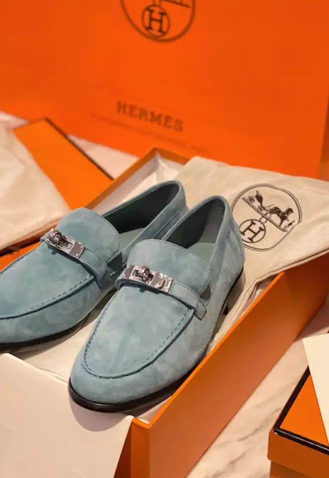 hype Hermes Leather Shoes