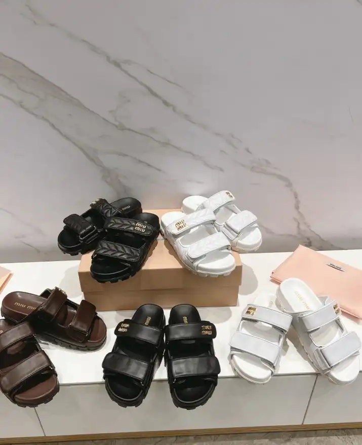 hype Miu Miu Sandals