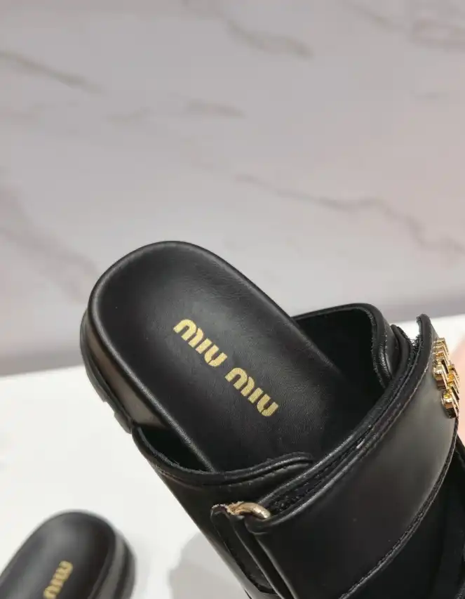 hype Miu Miu Sandals