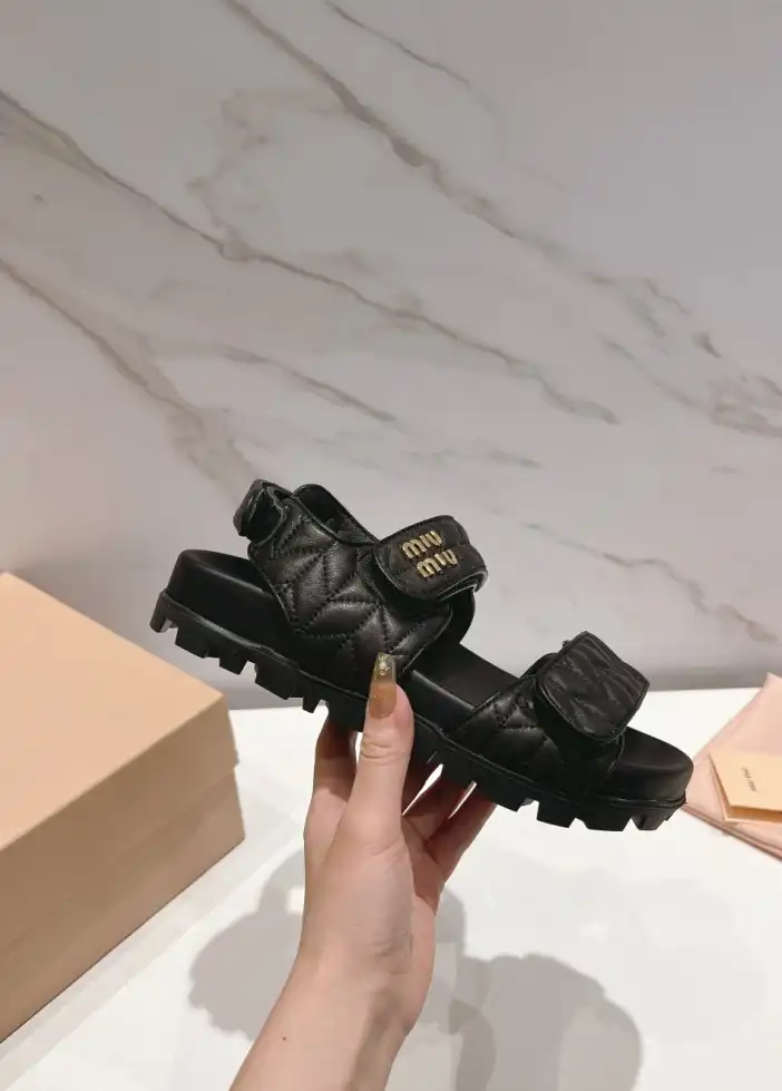 hype Miu Miu Sandals